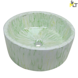 Chậu tròn xanh ngọc mã não – MLT 5045