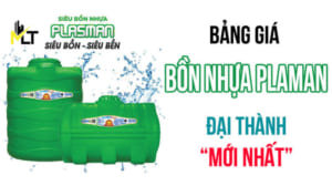 Bảng giá bồn nhựa Plasman
