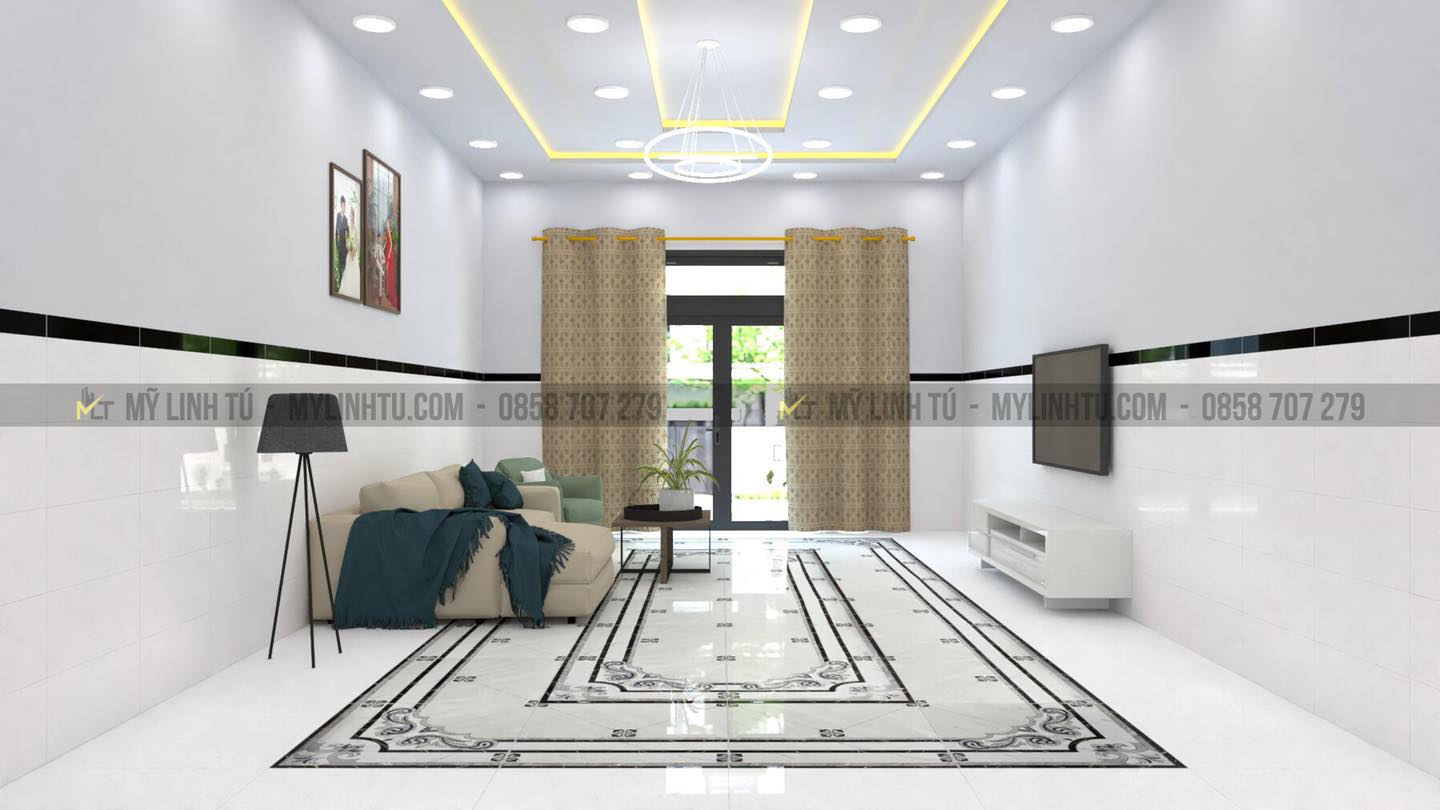 Gạch lát nền phòng khách