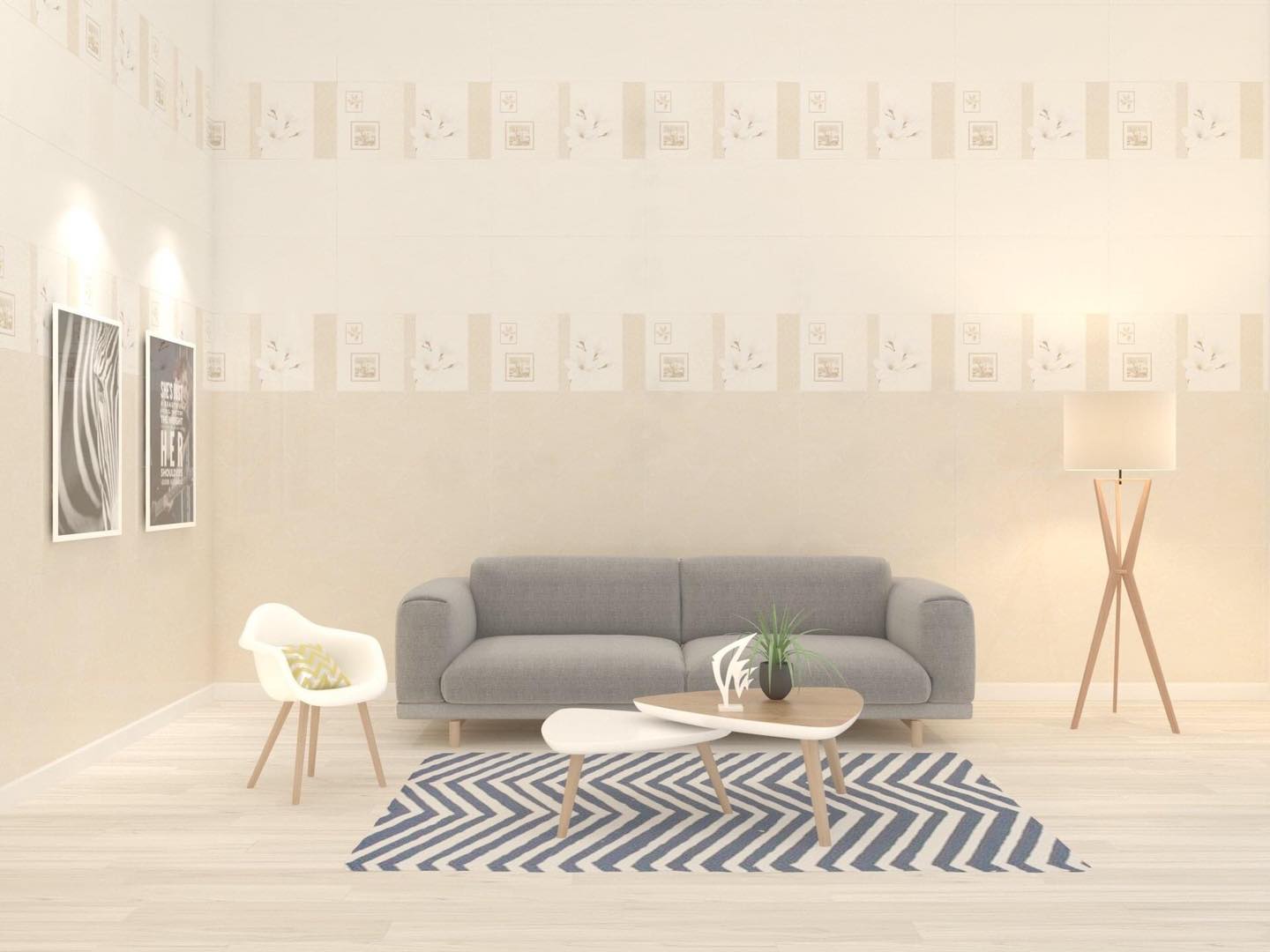 Gạch lát nền phòng khách