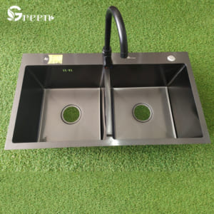 Vòi chén nóng lạnh số 6 ổ bi đen