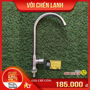 Vòi chén lạnh inox 304 Green