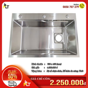 Chậu rửa chén 1 hộc MLT 7545