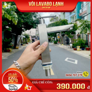 Vòi lavabo lạnh cao 20 cm