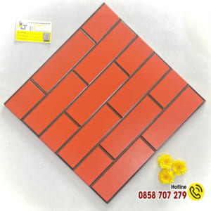 Gạch tàu 40x40 tráng men kẻ sọc ô