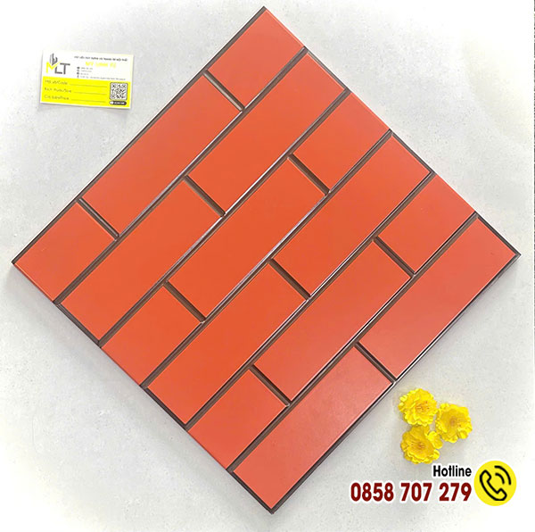 Gạch tàu 40x40 tráng men kẻ sọc ô Gạch tàu 40x40 tráng men kẻ sọc ô