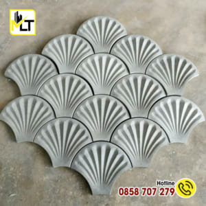 Gạch bông gió 3D vỏ sò