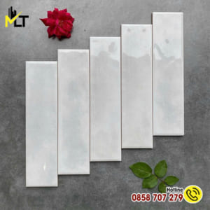 Gạch thẻ 7.5x30 cm bóng, gợn hiệu ứng