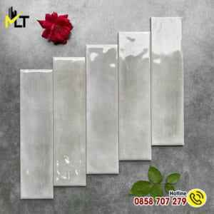 Gạch thẻ 7.5x30 cm bóng, gợn hiệu ứng P1