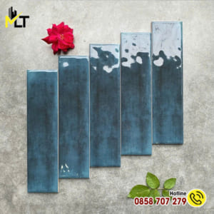 Gạch thẻ 7.5x30 cm bóng, gợn hiệu ứng P6