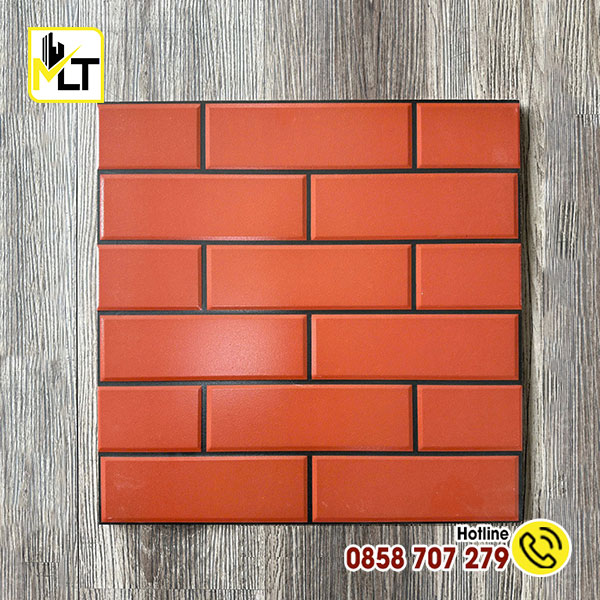 Green Gạch tàu 40x40 tráng men kẻ sọc ô