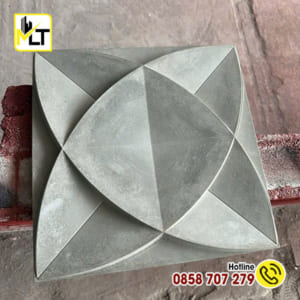 Gạch bông gió 3D lá đôi