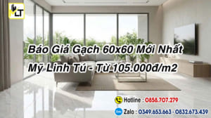 Báo Giá Gạch 60x60 Mới Nhất | Mỹ Linh Tú - Từ 105.000đ/m2